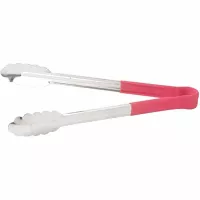 Pinza de Acero Inoxidable de 9 Pulgadas, Color Rojo MASTER CHEF UT-9RD