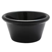 Ramekin de 2.5 Onzas con 2.87 Pulgadas de Diametro, Color Negro THUNDER ML536BL1