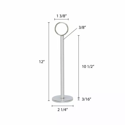 Porta Numero de 12 Pulgadas con Base de 2 Pulgadas THUNDER CRTCH012
