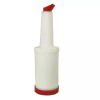 Botella de Licor 1 Quarto Tapa Roja MASTER CHEF JW-BSP1-R