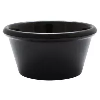 Ramekin de 6 Onzas Color Negro de 3.87 Pulgadas de Diametro THUNDER ML539BL1