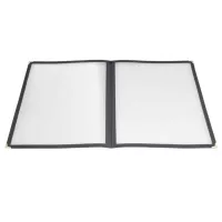 Porta Menu Sencillo Negro 9-1/4 x 12 Pulgadas MASTER CHEF MC-1BK
