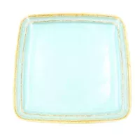 Plato Cuadrado de Melamina de 9 Pulgadas de Color Verde Claro MASTER CHEF B792