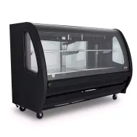 Vitrina Exhibidora de Color Negro de 200 Centimetros TORREY TEM-200 NEGRA 2