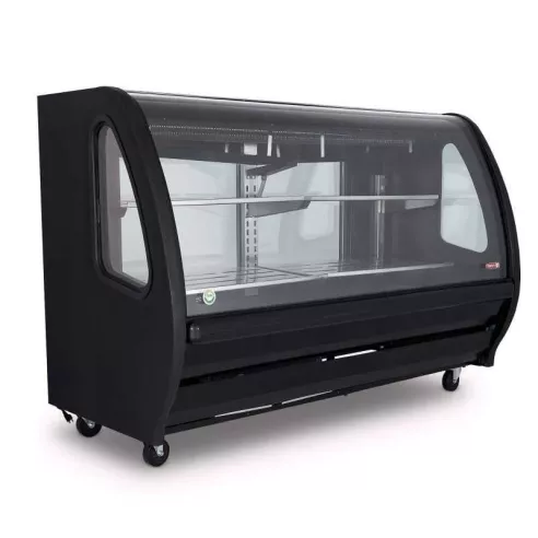 Vitrina Exhibidora de Color Negro de 200 Centimetros TORREY TEM-200 NEGRA