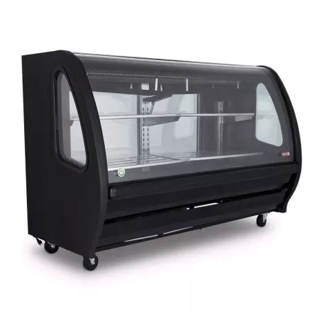Vitrina Exhibidora de Color Negro de 200 Centimetros TORREY TEM-200 NEGRA
