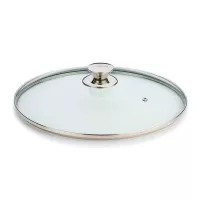 Sarten Profundo de Hierro Fundido con Tapa de Vidrio de 12 Pulgadas MASTER CHEF CLSGL-30 2