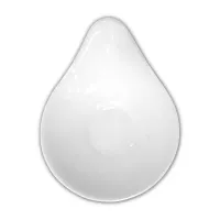 Plato Hoja de Porcelana 10 Centimetros Blanco Mate ARNI CS2770-01