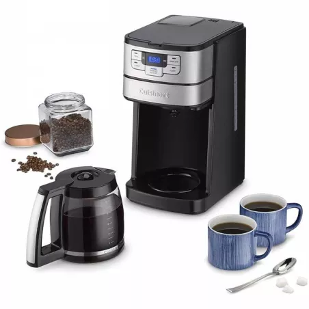 Coffee Maker Programable con Molino Negro de 12 Tazas CUISINART DGB-400