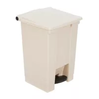 Basurero de Pedal de 12 Galones, Color Beige RUBBERMAID FG614400BEIG