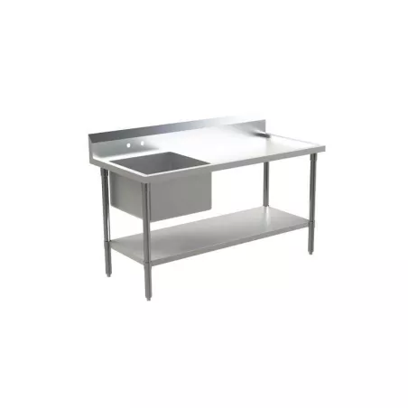 Mesa con Pileta Izquierda de 210 x 70 x 90 Centimetros QUANTUM PRO PL210I