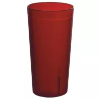 Vaso Tumbler de Plastico San de 32 Onzas, Color Rojo  MASTER CHEF PTS-32R