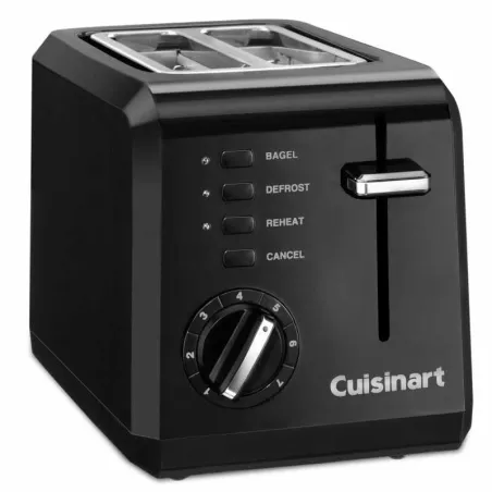 Tostador Compacto para 2 Rebanadas Color Negro CUISINART CPT-122BK