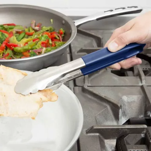 Pinza de Acero Inoxidable de 9 Pulgadas de Color Azul MASTER CHEF UT-9BL