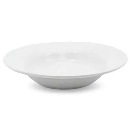 Plato Redondo para Sopa de Porcelana 22-1/2 Centimetros Blanco CATER MAX 14197