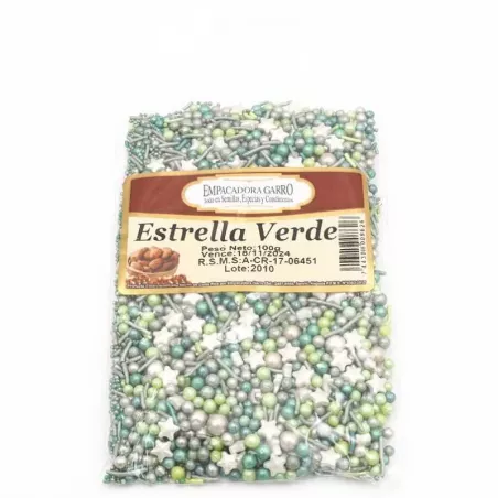 Confitillo de Estrella Verde de 100 Gramos MAGIC COLORS 7443006008626