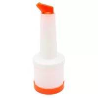 Botella para Licor de 0.5 Quartos de Tapa Naranja MASTER CHEF JW-BSP0.5-OR