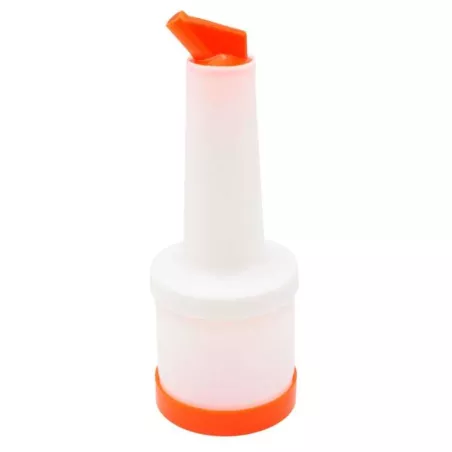 Botella para Licor de 0.5 Quartos de Tapa Naranja MASTER CHEF JW-BSP0.5-OR