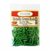 Confitillo de Barras Metalizadas Verdes de  100  Gramos MAGIC COLORS 7443006084699