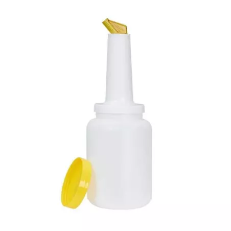 Botella de Licor de 1 Quarto de Tapa Amarilla MASTER CHEF JW-BSP1-Y