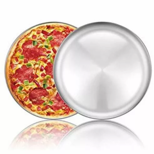 Molde de Pizza de Borde Ancho de Aluminio de 16 Pulgadas MASTER CHEF PT-WR16