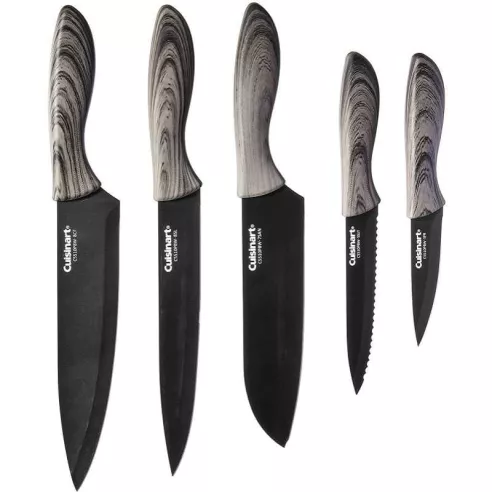 Cuchillos de Ceramica Faux Wood, Set de 5 Unidades CUISINART C55-10PBW