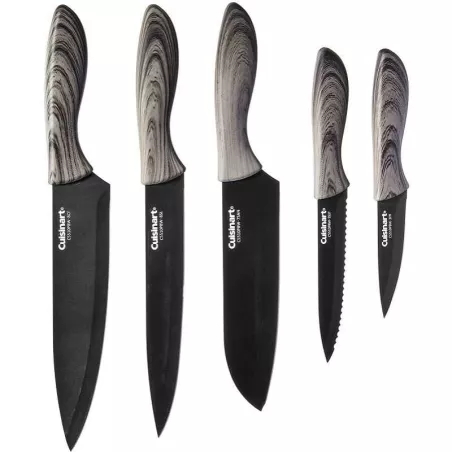 Cuchillos de Ceramica Faux Wood, Set de 5 Unidades CUISINART C55-10PBW