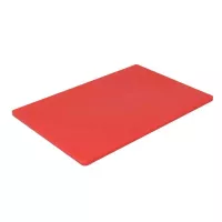 Tabla para Picar de Policarbonato de Color Rojo de 12 x 18 x 1/2 Pulgadas MASTER CHEF 1218RD