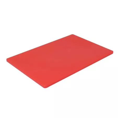 Tabla para Picar de Policarbonato de Color Rojo de 12 x 18 x 1/2 Pulgadas MASTER CHEF 1218RD