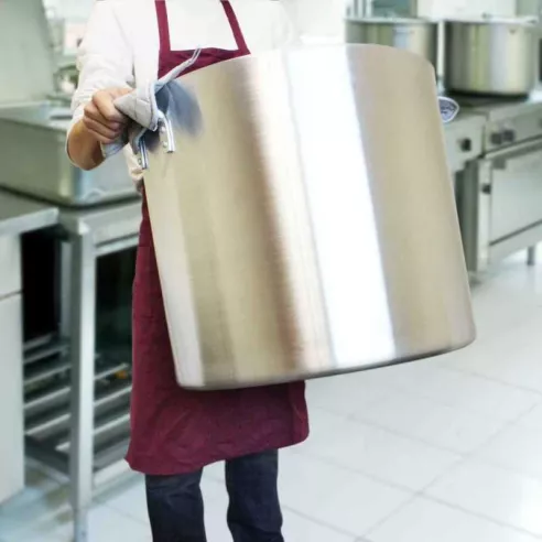 Olla Stock de Aluminio de 60 Quartos MASTER CHEF ASTP-60