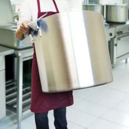 Olla Stock de Aluminio de 60 Quartos MASTER CHEF ASTP-60