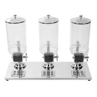 Dispensador de Cereal de 3 Compartimientos de 3 x 8 Litros MASTER CHEF 4650360