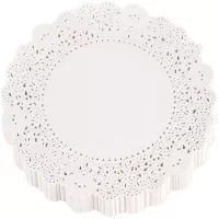 Blonda Desechable Redonda de Papel de 6 Pulgadas, Caja de 1000 Unidades, Color Blanco SIN ASIGNAR 137025