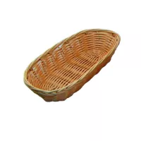 Canasta Ovalada Plastica Natural de 9 x 4-1/4 x 2 Pulgadas MASTER CHEF PHBN-9B