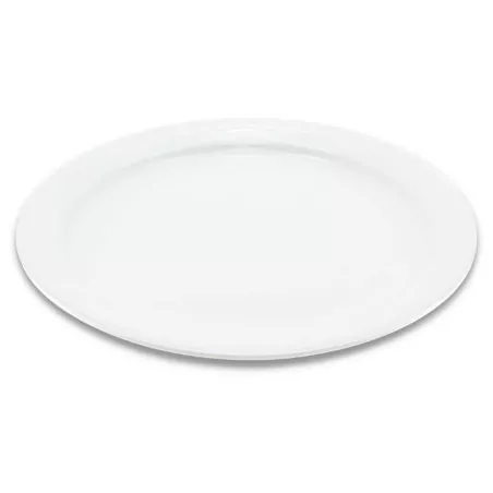 Plato Redondo de Porcelana Borde Delgado de 6-1/2 Pulgadas Blanco CATER MAX A800