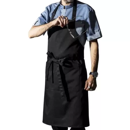 Delantal Full de Color Negro CHECKEDOUT CU376S0100A