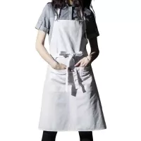 Delantal Full de Color Blanco CHECKEDOUT CU376S0200A