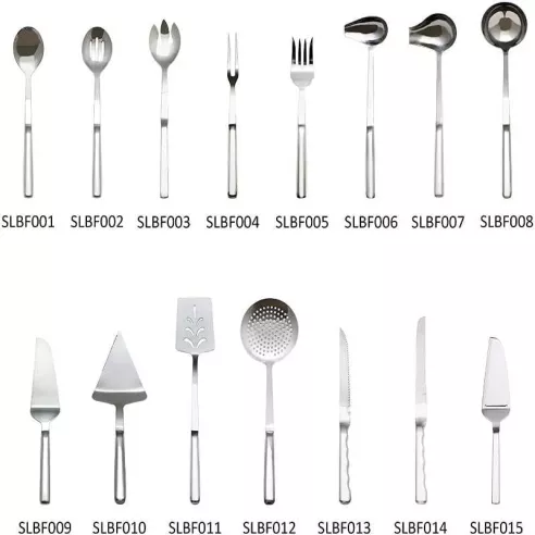 Tenedor de Acero Inoxidable Hollow Handle de 11 Pulgadas THUNDER SLBF004