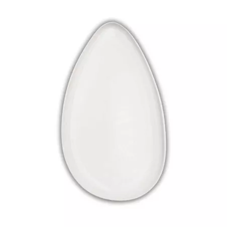 Plato Leave Ovalado de Porcelana 10.25 Pulgadas Blanco ARNI C1416