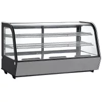 Vitrina Refrigerada de 3 Niveles de 122 x 57 x 69 Centimetros, Color Negro  QUANTUM PRO VR-200