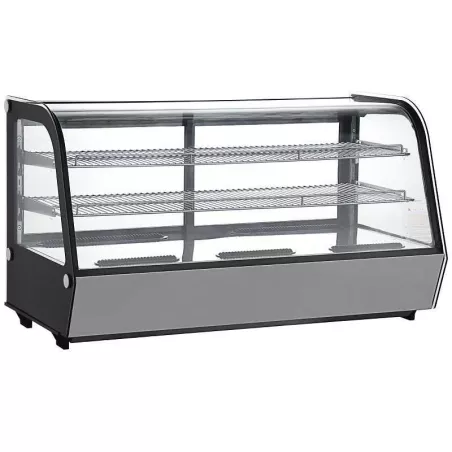 Vitrina Refrigerada de 3 Niveles de 122 x 57 x 69 Centimetros, Color Negro  QUANTUM PRO VR-200