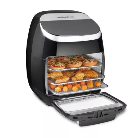 Freidora de Aire de 11 Litros de 1700W Negra HAMILTON BEACH 35070