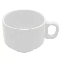 Taza de Porcelana Blanca Apilable de 220 Mililitros CATER MAX 851