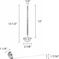 Cucharon de Acero Inoxidable de 2 Piezas, Capacidad de 3 Onzas THUNDER SLTL004 2