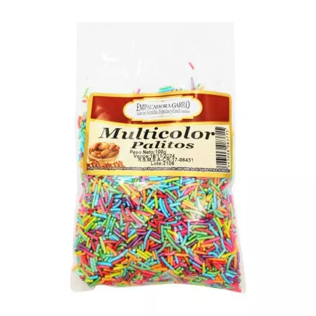 Confitillo de Palitos Multicolor de 100 Gramos MAGIC COLORS 7443006083715