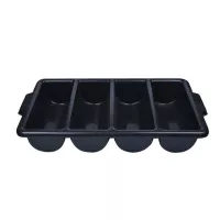 Porta Cubiertos Plastico Negro. MASTER CHEF CB-22EK