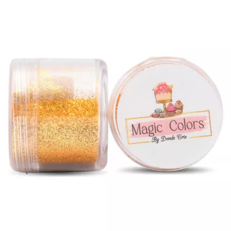 Diamantina Comestible Dorada de 10 Gramos MAGIC COLORS 7443006010339