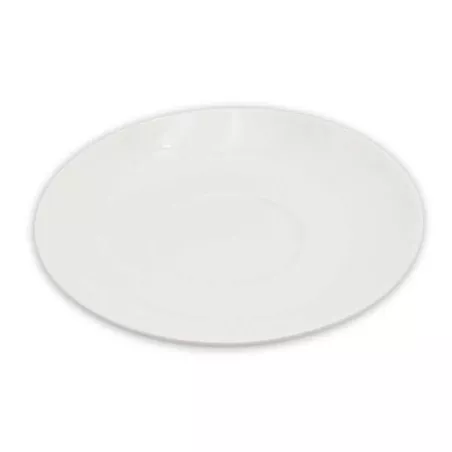 Plato Taza para Capuccino de Porcelana 5.75 Pulgadas Blanco ARNI S1487