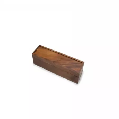 Caja de Madera para Sobres de Te de 14.75 x 4.37 x 3.75 Pulgadas IRONWOOD 28227