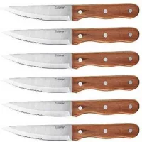 Cuchillos de Carne con Puno de Madera, Set de 6 Piezas CUISINART C55W-S6STK
